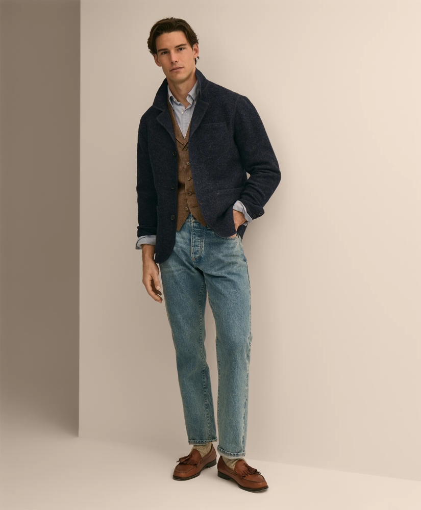Wool Blazer Sweater Jacket, image 2