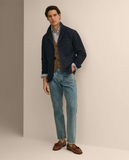 Wool Blazer Sweater Jacket, image 2