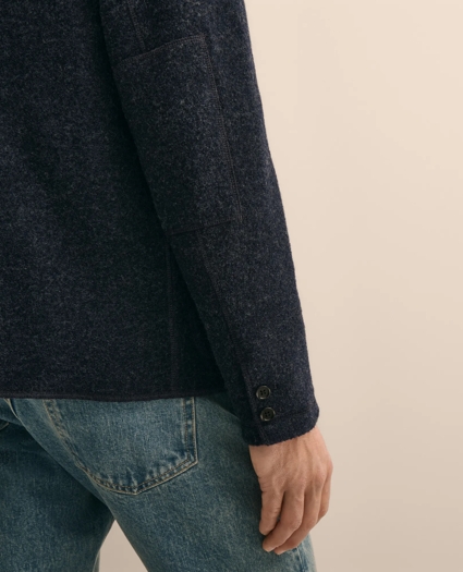 Wool Blazer Sweater Jacket, image 4
