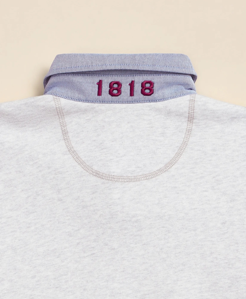 Cotton Denim Collar Rugby Shirt, image 4