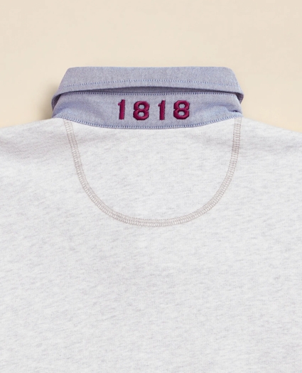 Cotton Denim Collar Rugby Shirt, image 4
