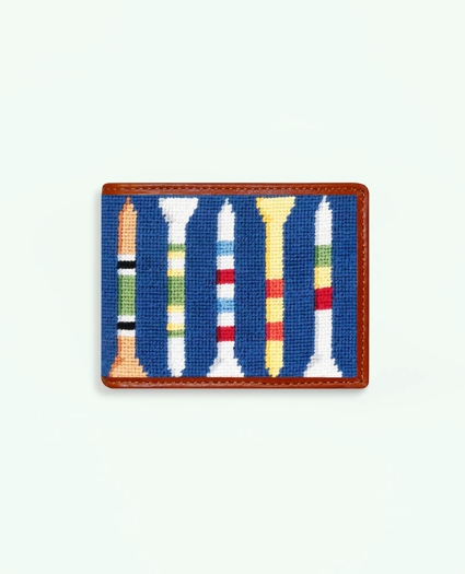 Smathers & Branson Cotton Needlepoint Wallet, image 1