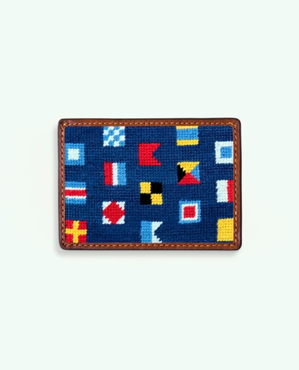 Smathers & Branson Cotton Needlepoint Card Case, image 1
