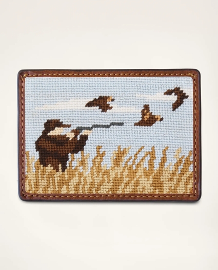 Smathers & Branson Cotton Needlepoint Card Case, image 1