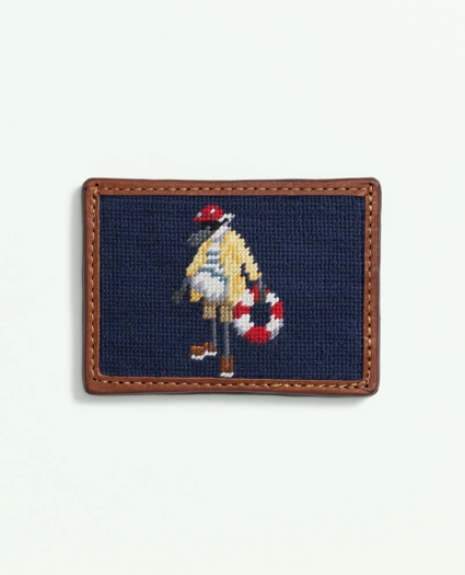 Smathers & Branson Cotton Needlepoint Henry Card Case, image 1