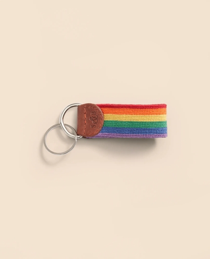 Smathers & Branson Needlepoint Pride Key Fob, image 1