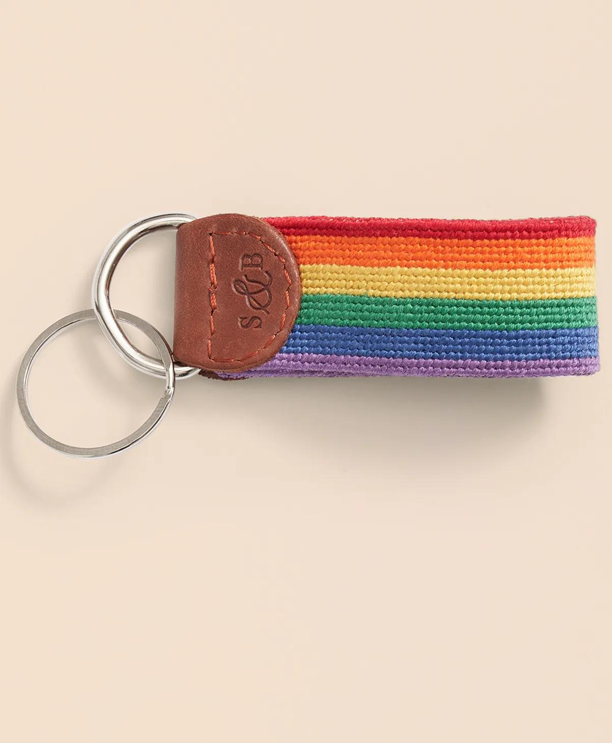 Smathers & Branson Needlepoint Pride Key Fob, image 2