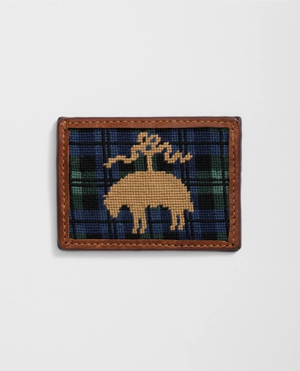 Smathers & Branson Cotton Needlepoint Golden Fleece® Holiday Card Case, image 1