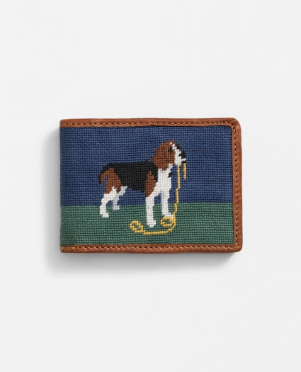 Smathers & Branson Cotton Needlepoint Beagle Wallet, image 1