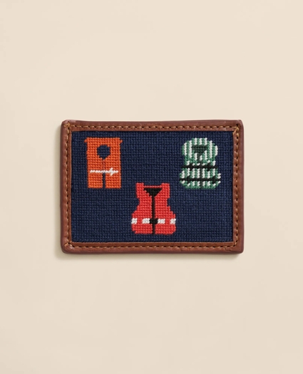 Smathers & Branson Needlepoint Life Vest Card Case, image 1