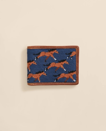 Smathers & Branson Needlepoint Horse Wallet, image 1