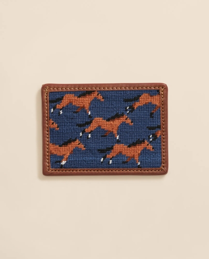 Smathers & Branson Needlepoint Horse Card Case, image 1