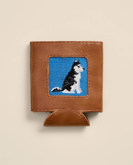 Smathers & Branson Needlepoint Husky Can Cooler