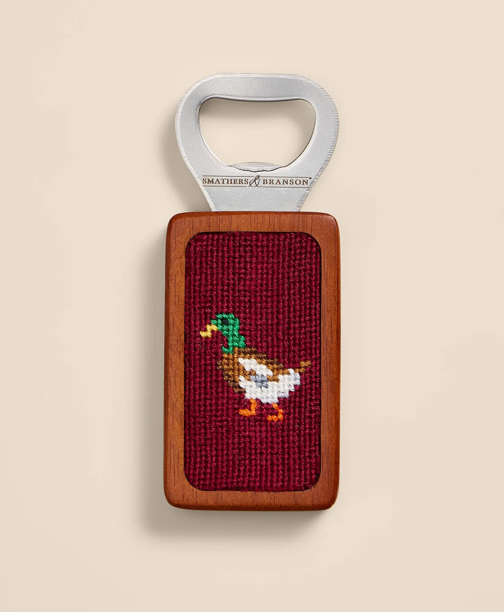 Smathers & Branson Needlepoint Mallard Bottle Opener, image 1