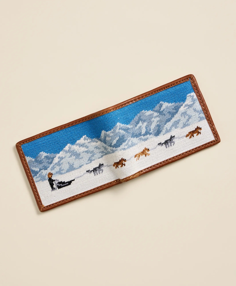 Smathers & Branson Needlepoint Dog Sledding Wallet, image 3
