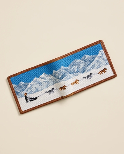 Smathers & Branson Needlepoint Dog Sledding Wallet, image 3