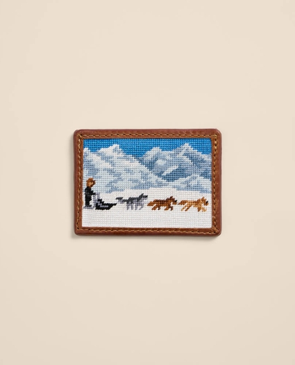 Smathers & Branson Needlepoint Dog Sledding Card Case