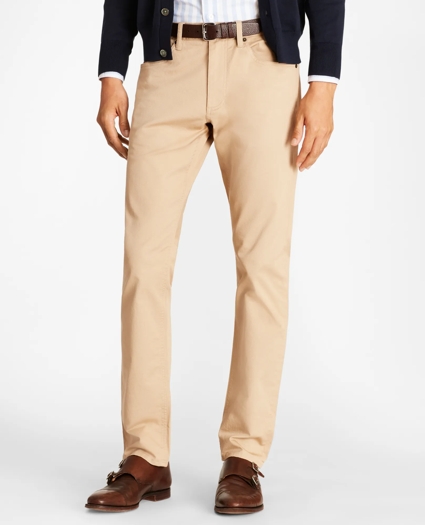 Five-Pocket Selvedge Twill Pants, image 1