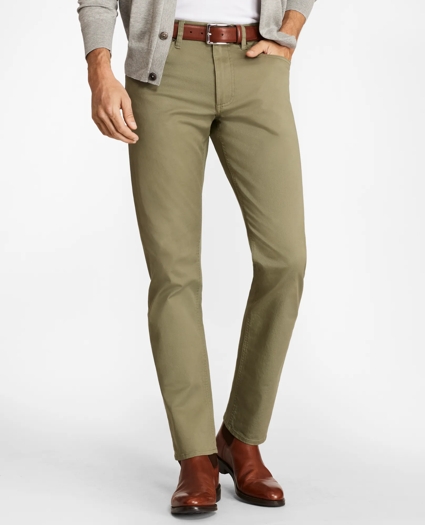 Five-Pocket Selvedge Twill Pants, image 1