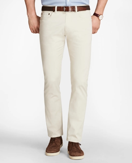 Five-Pocket Selvedge Twill Pants, image 1