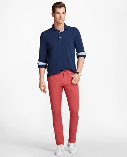 Five-Pocket Selvedge Twill Pants, image 2