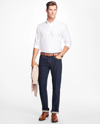 Supima® Stretch Denim Slim Fit Jeans, image 2