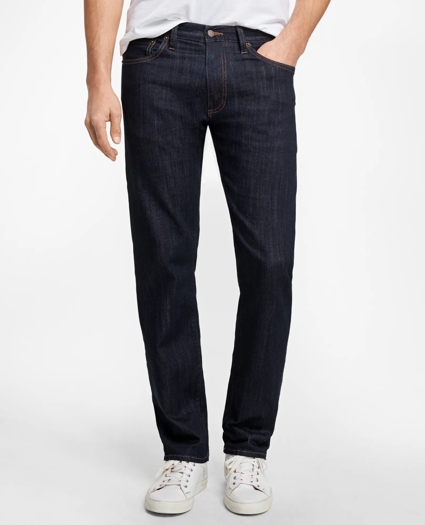 Supima® Denim Straight Fit Jeans, image 1