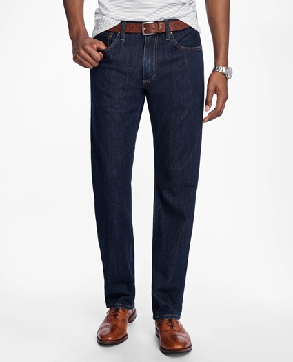 Supima® Denim Straight Fit Jeans, image 1