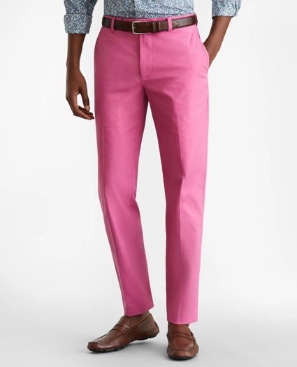 Milano Fit Supima® Cotton Poplin Stretch Chino Pants, image 1