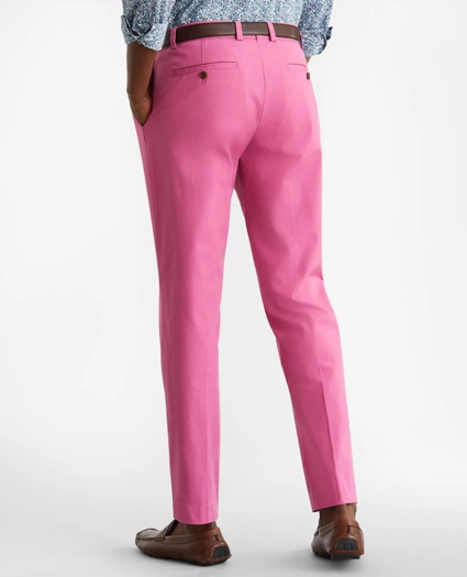 Milano Fit Supima® Cotton Poplin Stretch Chino Pants, image 3