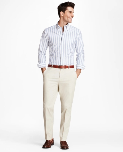 Milano Fit Supima&reg; Cotton Poplin Stretch Chino Pants, image 2