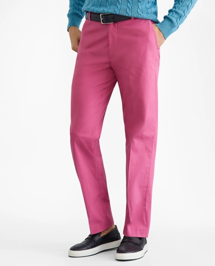 Clark Fit Supima® Cotton Poplin Stretch Chino Pants, image 1