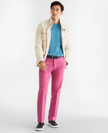Clark Fit Supima® Cotton Poplin Stretch Chino Pants, image 2