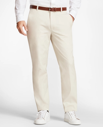 Clark Fit Supima® Cotton Poplin Stretch Chino Pants, image 1