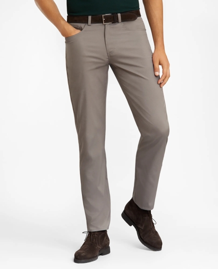 Five-Pocket Brooks Brothers Stretch Performance Pants, image 1