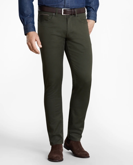 Five-Pocket Selvedge Twill Pants, image 1