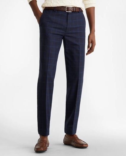Milano Fit Windowpane Stretch Advantage Chino® Pants, image 1