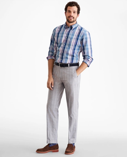 Clark Fit Glen Plaid Stretch Advantage Chino® Pants, image 2