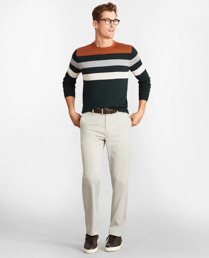 Clark Fit Brooks Brothers Stretch Performance Chino Pants, image 2