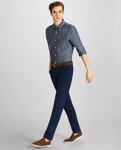 Soho Fit Linen and Cotton Chino Pants, image 2