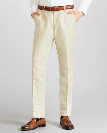 Soho Fit Linen and Cotton Chino Pants, image 1