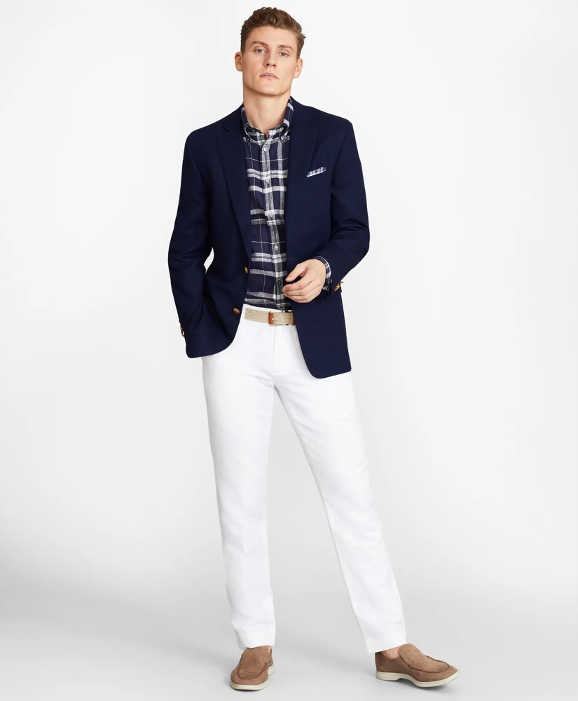 Soho Fit Linen and Cotton Chino Pants