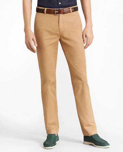 Milano Fit Garment-Dyed Stretch Chino Pants, image 1