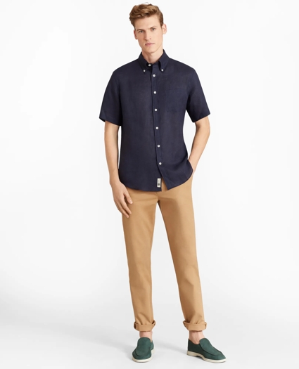 Milano Fit Garment-Dyed Stretch Chino Pants, image 2
