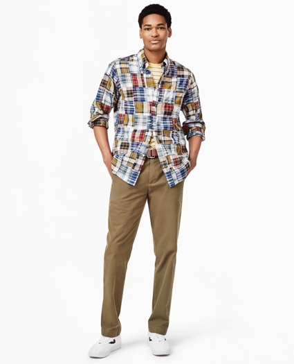 Milano Fit Garment-Dyed Stretch Chino Pants, image 2