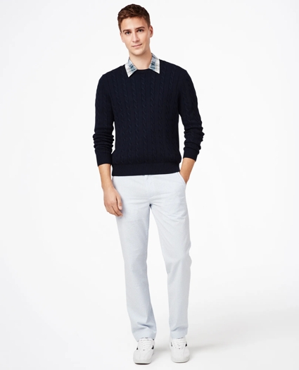 Clark Fit Striped Seersucker Pants, image 2