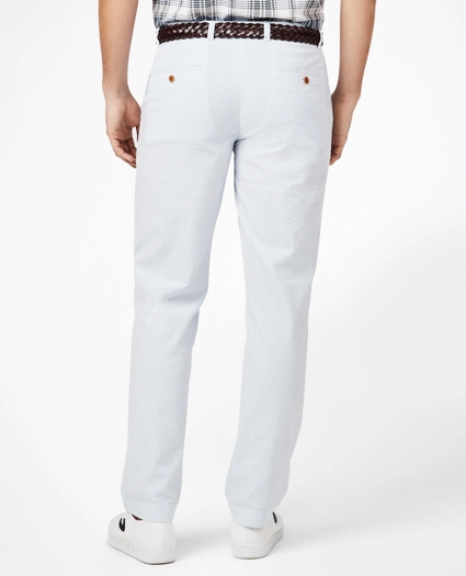 Clark Fit Striped Seersucker Pants, image 4