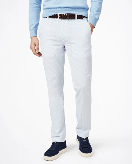 Milano Fit Striped Seersucker Pants, image 1