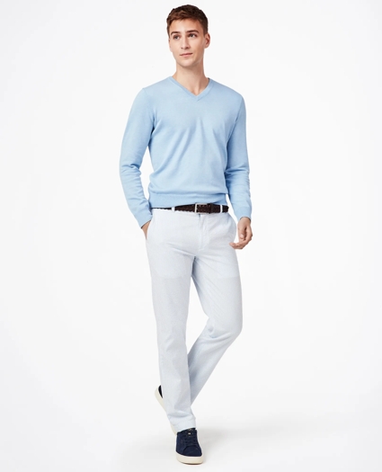 Milano Fit Striped Seersucker Pants, image 2