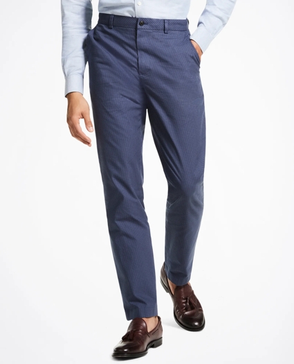 Milano Fit Stretch Houndstooth Chino Pants, image 1